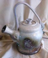 Pottery - Teapot - Thrown Raku